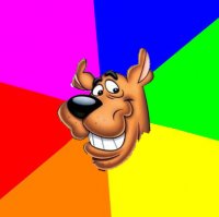 Создать мем scooby