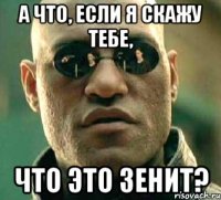 а что, если я скажу тебе, что это зенит?