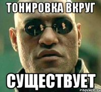 тонировка вкруг существует