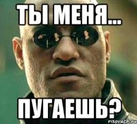 ты меня... пугаешь?