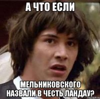 А что если Мельниковского назвали в честь Ландау?