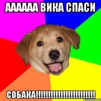 АААААА ВИКА СПАСИ СОБАКА!!!!!!!!!!!!!!!!!!!!!!!!