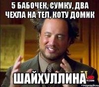 5 бабочек, сумку, два чехла на тел, коту домик шайхуллина