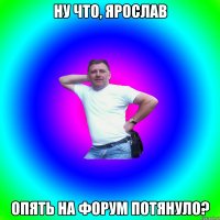 ну что, ярослав опять на форум потянуло?