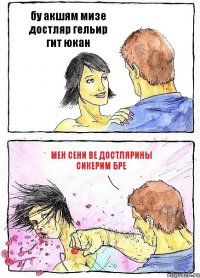 бу акшям мизе достляр гельир гит юкан мен сени ве достлярины сикерим бре