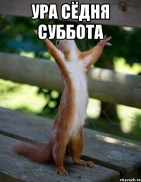 УРА СЁДНЯ СУББОТА 