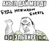 АКЫЛ ДАЙ МОРДУ 《《|ЭЛЬВИРЕ|》》