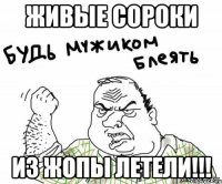 ЖИВЫЕ СОРОКИ ИЗ ЖОПЫ ЛЕТЕЛИ!!!