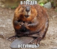 В ГОСДЕП ВСТУПИШЬ?