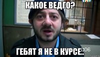 какое ведго? гебят я не в курсе..