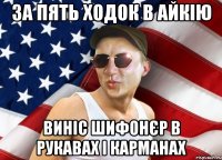 за пять ходок в айкію виніс шифонєр в рукавах і карманах