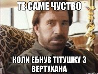 Те саме чуство Коли ебнув тітушку з вертухана