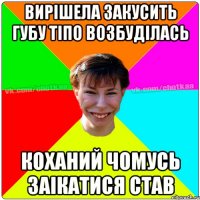 вирішела закусить губу тіпо возбуділась коханий чомусь заікатися став