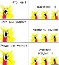 Подростки!!!!!!!!! Много пиццы!!!!!! Сейчас и всегда!!!!!!!