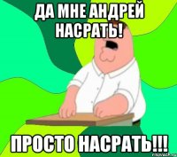 ДА МНЕ АНДРЕЙ НАСРАТЬ! ПРОСТО НАСРАТЬ!!!