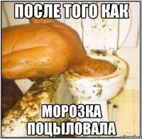 после того как морозка поцыловала