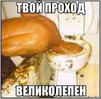 твой проход великолепен