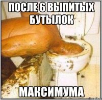 после 6 выпитых бутылок Максимума