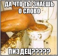 Да что ты знаешь о слово Пиздец?????