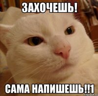 захочешь! САМА НАПИШЕШЬ!!1