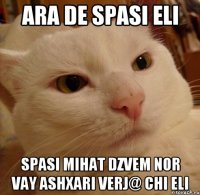 ara de spasi eli spasi mihat dzvem nor vay ashxari verj@ chi eli