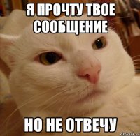 Я прочту твое сообщение Но не отвечу