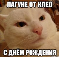 Лагуне от Клео с Днём рождения