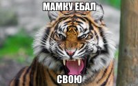 мамку ебал свою