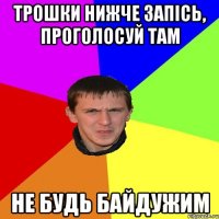 ТРОШКИ НИЖЧЕ ЗАПІСЬ, ПРОГОЛОСУЙ ТАМ НЕ БУДЬ БАЙДУЖИМ