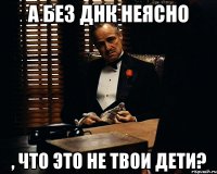 а без ДНК неясно , что это не твои дети?