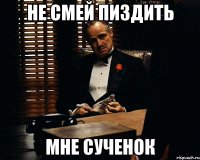 НЕ СМЕЙ ПИЗДИТЬ МНЕ СУЧЕНОК