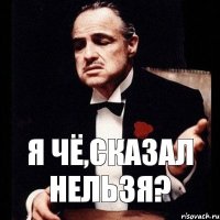 я чё,сказал нельзя?