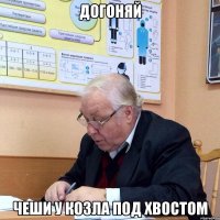 догоняй чеши у козла под хвостом