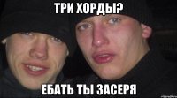 три хорды? ебать ты засеря