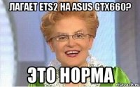 Лагает ETS2 на ASUS GTX660? Это норма