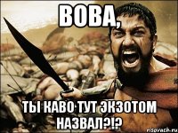 Вова, Ты каво тут экзотом назвал?!?