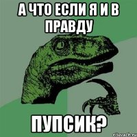 А что если я и в правду Пупсик?