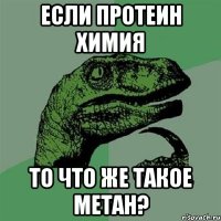 если протеин химия то что же такое метан?