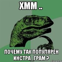 хмм .. почему так популярен инстра_грам ?