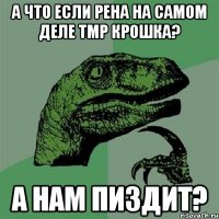 А что если Рена на самом деле ТМР КРОШКА? А нам пиздит?