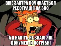 ВЖЕ ЗАВТРА ПОЧИНАЄТЬСЯ РЕЄСТРАЦІЯ НА ЗНО А Я НАВІТЬ НЕ ЗНАЮ ЯКІ ДОКУМЕНТИ ПОТРІБНІ