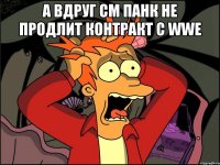 А вдруг см панк не продлит контракт с wwe 