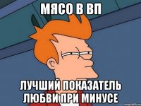 мясо в вп лучший показатель любви при минусе