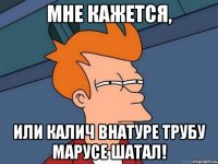 мне кажется, или калич внатуре трубу марусе шатал!