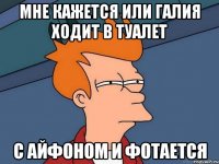 Мне кажется или Галия ходит в туалет с Айфоном и фотается