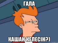 Гала кашан келесін?)