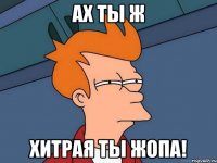 АХ ТЫ Ж ХИТРАЯ ТЫ ЖОПА!