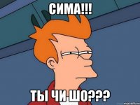 СИМА!!! ТЫ ЧИ ШО???