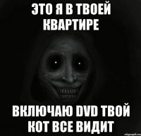 Это я в твоей квартире Включаю DVD твой кот все видит