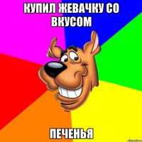 купил жевачку со вкусом печенья